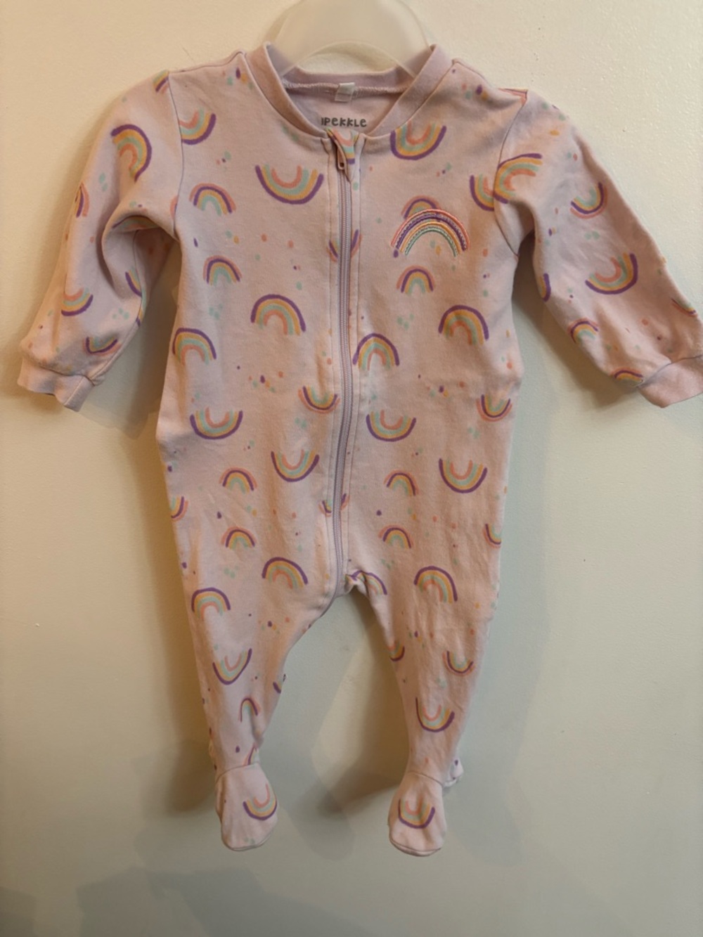 Pekkle pajamas rainbow 6 months